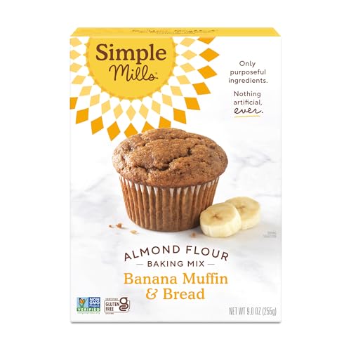 Simple Mills Almond Flour Banana Muffin and Bread Mix, 1pk, 9oz