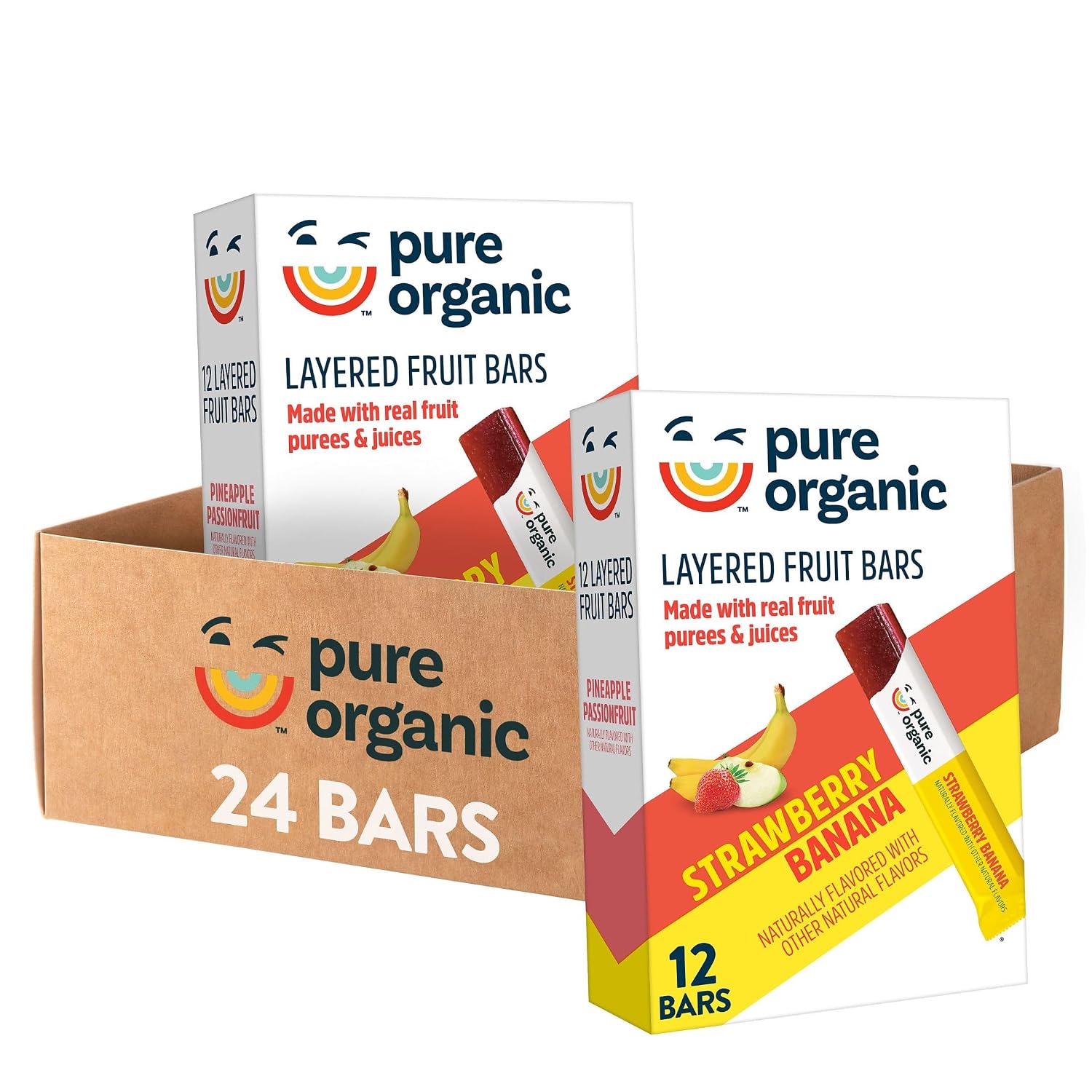 Pure organic twisted fruit bites